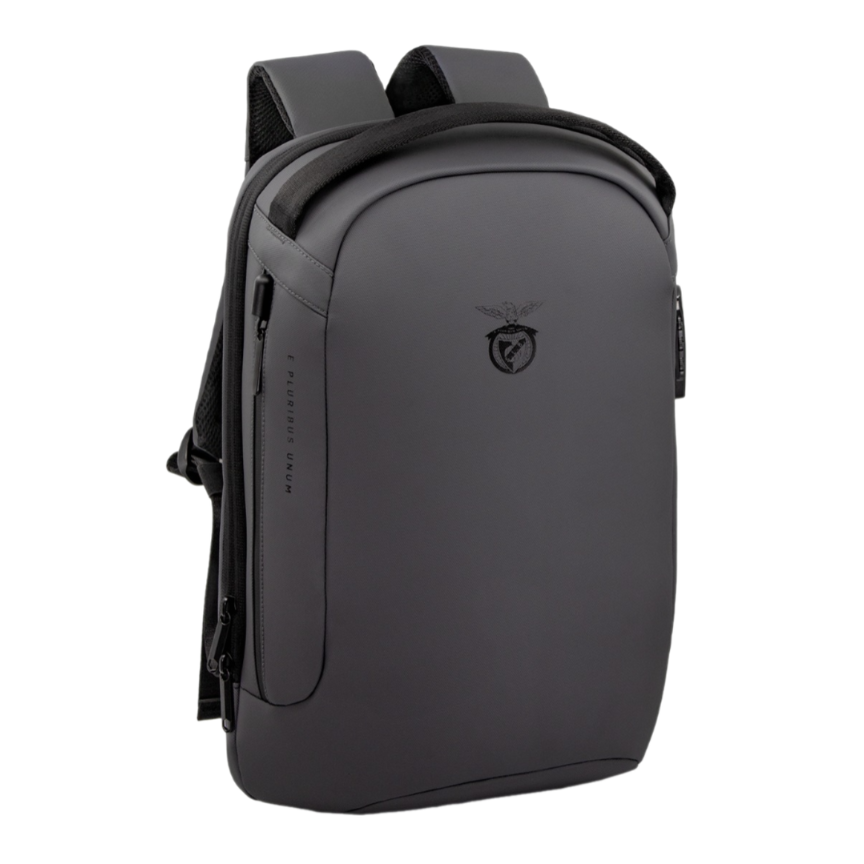 mochila_executiva_cadeado_slbenfica_cinza Mochila Executiva com cadeado SL Benfica Cinza - Image 1